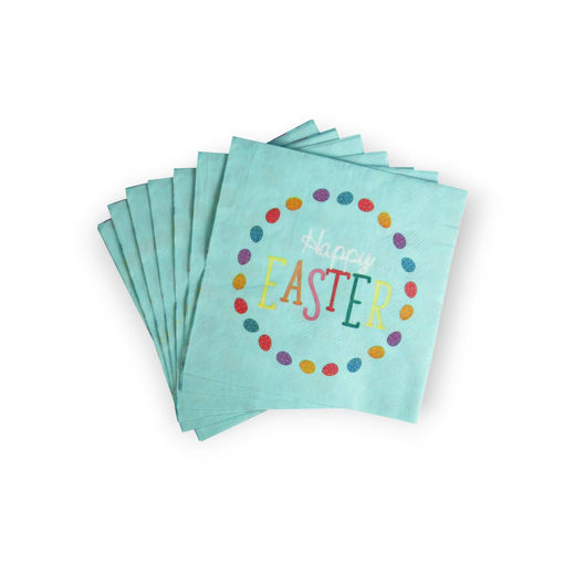 Picture of EASTER PAPER NAPKINS BLUE 16.5CM - 12 PACK